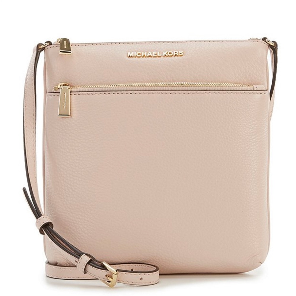 Michael Kors Riley Small Pebbled-Leather Crossbody
